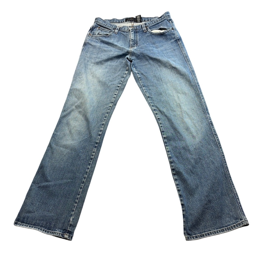 Calvin Klein Jeans Womens 8 Straight Leg Medium Wash Blue Denim RN36009 CA00213
